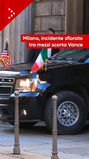 Milano, incidente sfiorato tra i veicoli della scorta di Vance all'uscita dalla Prefettura dopo l'incontro con Meloni | Local Team