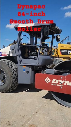 84-Inch Dynapac Smooth Drum Roller – Ultimate Compaction Power! #dynapac #rollers #compaction