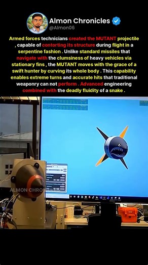 Armed forces technicians created the MUTANT projectile, capable of contorting it...