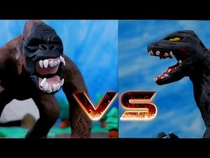 Godzilla vs King Kong Fight Clay Animation