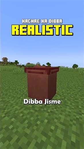 How to Make Realistic Trash Can in Minecraft? 😂