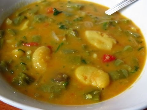 SOPA DE HABA CON NOPAL