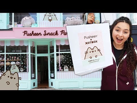 I went to a New PUSHEEN Snack Parlor Cafe in Brighton, England!