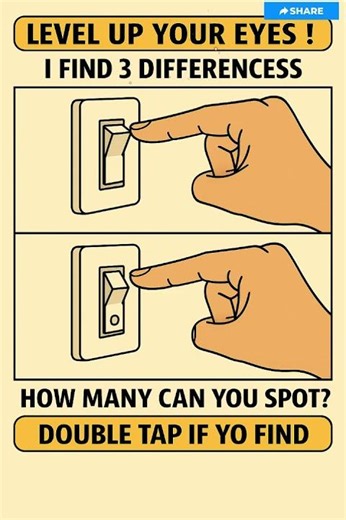 💡 Find 3 Differences | Light Switch Check