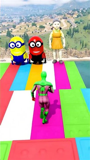 GTA 5 Epic Water Ragdolls | Spider-Man Jumps / Fails ep.15666#shorts