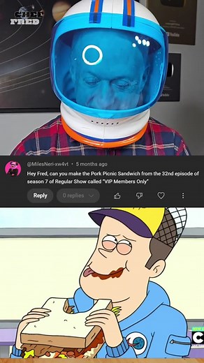 Cheezer's Ultimate Pork Picnic VIP Club's BBQ King! 🍖🥪 #regularshow #mordecai #rigby #mordecaiandrigby #pulledpork #pulledporksandwich #bbq #barbecue #coleslaw #cartoonnetwork #fyp | Kitchen with Fred