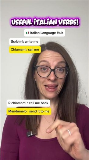 Chiamami! Aprilo! Useful Italian verbs! #learnitalian