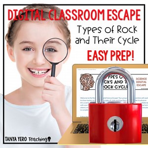 Science Digital Escape Room Types of Rock DISTANCE LEARNING