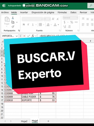 Consejos para usar BUSCAR.V en Excel