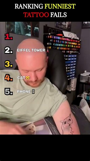 Ranking Funniest Tattoo Fails #shorts #funny #tattoo
