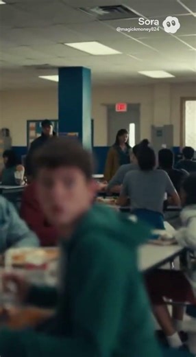 ICE Agents Inside a School Cafeteria During Lunch