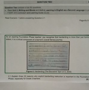 Explain three (3) reasons why explicit handwriting instruction ... | Filo