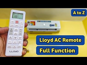 Lloyd Ac Remote Functions || How To Use Lloyd Ac Remote || Lloyd Ac Remote Control ||