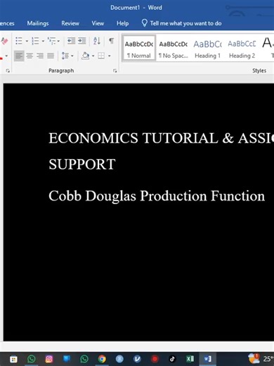 Cobb-Douglas Function 📊 Shows how output depends on capital & labor: Y = A × K^α × L^β. Used to understand production & growth in economics. 📞 Call/WhatsApp: 254796-385-670 📧 Email: tutornicholus62@gmail.com #EconomicsMadeEasy #CobbDouglas #ProductionFunction#economics #mathematics #tutornicholus, #OnlineTutoring