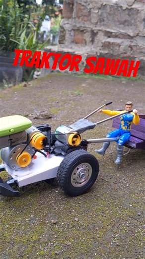 miniatur traktor sawah remote control review #automobile #traktor #tractor
