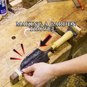 Blacksmithing Meets Woodworking *Garden Trowel* | Torbjörn Åhman Blacksmith