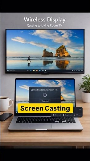 Wireless display and wired projection #new #windowstips #windows11