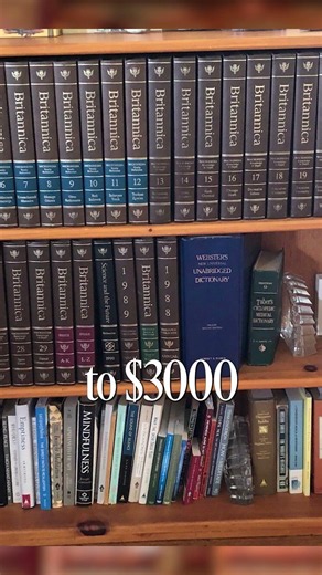 Did your family own this $3,000 Encyclopedia Britannica set? #nostalgia #90s