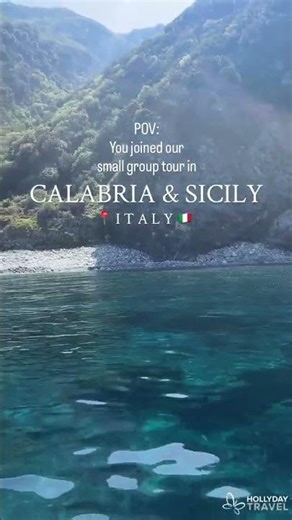 POV: You joined our small group tour in Calabria and Sicily
