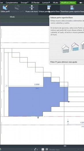 COMO UNIR MURO EN ESCALERAS EN REVIT