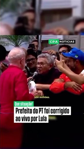 Lula corrects PT mayor