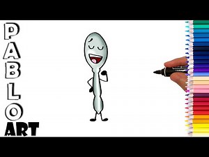 How to draw Silver spoon from Inanimate Insanity | Learn to Draw step by step