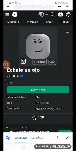 GET THIS FREE CHECK IT ANIMATED FACE ON ROBLOX