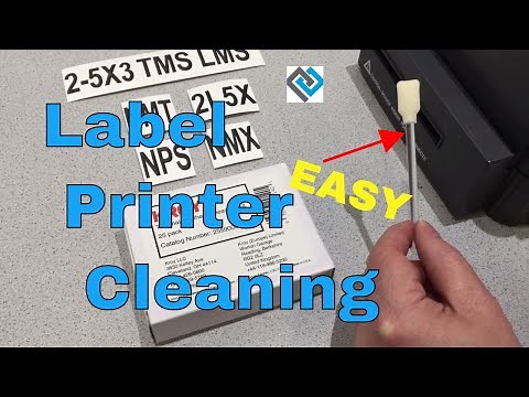 Label Printer maintenance -Print head cleaning EASY.
