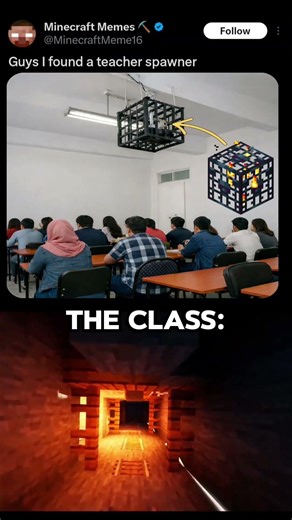 Minecraft in class #minecraft #shortsfeed