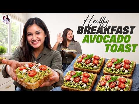 5-Min Healthy Avocado Toast 🥑| Quick & Easy Breakfast | Raveena Daha