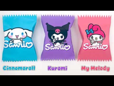 [🌈Paper DIY🌈] SANRIO x Candy Cinnamoroll, Kuromi, My Melody | Unboxing ASMR #sanrio #unboxing