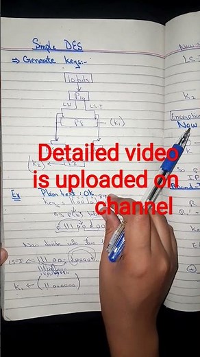 Cryptography Simple DES encryption with example