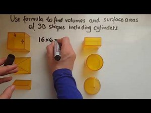 L2.17.3. Functional Skills Maths Level 2: Use formulae to find surface areas of 3-D shapes