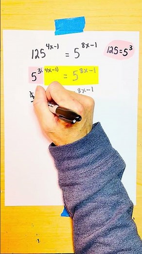 Solving an exponential equation￼