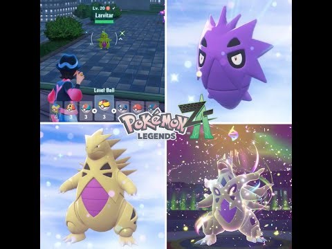 Rare shiny Rooftop Larvitar encounter! + Epic Mega Evolution Showcase!