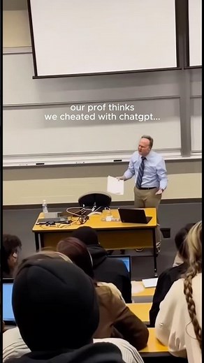 angry professor shouted at us for using ai?? #angryprof #professor #studentlife #studyhack #genz
