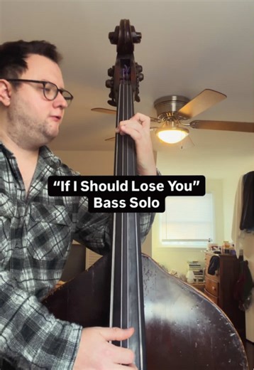 Here’s a little bit over “If I Should Lose You” from yesterday’s practice session.. #doublebass #practice #tryingtogetbetter #jazz
