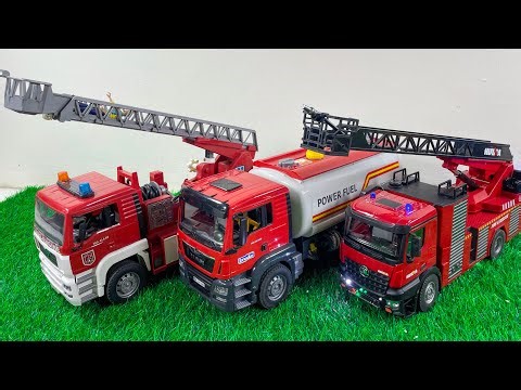 Unboxing RC Fire Truck Car, Fire & Rescue, Tank Truck, Secale 1:16 Remote-Control