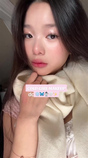 it’s timee for the cold girl makeup ⛄️❄️🤍