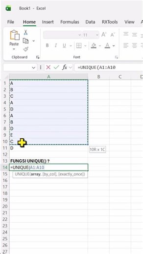 Belajar Fungsi Unique