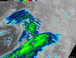 Weather system is knocking on our doorstep tonight! Most of the moisture is aimed directly into California so we'll be on the very northern fringe here in western Washington. This means more spotty showers for us and why pinpointing snow accumulations, if any, is tricky! Looking over the latest forecast data, it still looks like the best chance for any light accumulations in the lowlands will be in the SW interior and just south & east of the Olympics. Again because of the spotty nature of the s