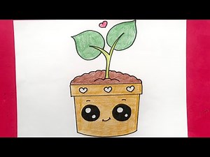 تعليم الرسم للأطفال/رسم نبات للأطفال/رسم زرعة/رسم سهل#howtodraw #preschool #drawing #artforkids