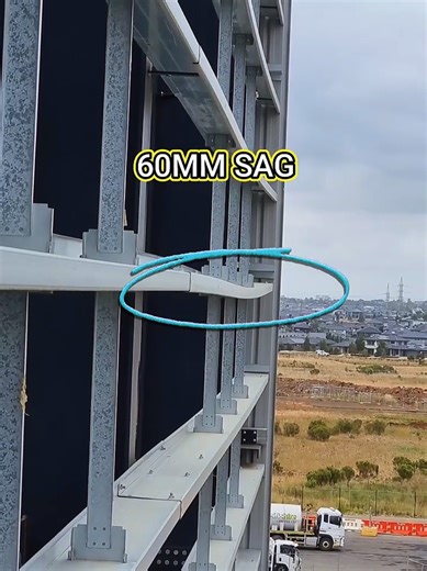 60mm girt bay sag — clean and controlled fix #asmr Lifting a girt bay into position on site using controlled repair technique. no shortcuts — line it up, set it right, and move on. Interested to hear how others would approach this lift. 👷 Engineers, riggers, and trades — jump in. #construction #steel #engineering #tradietok