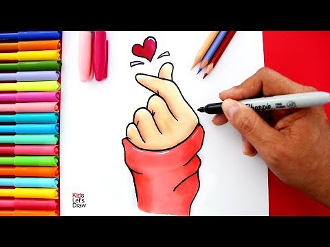 Aprende a dibujar un CORAZÓN COREANO | Dibujos Tumblr Fáciles