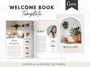 Airbnb Welcome Book Template, House Host Manual Guidebook Template, Vacation Rental Template, Real Estate Canva Template - Etsy