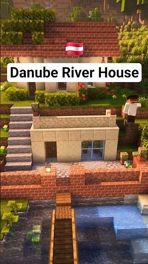 Minecraft Danube River House - Peaceful Waterfront Retreat