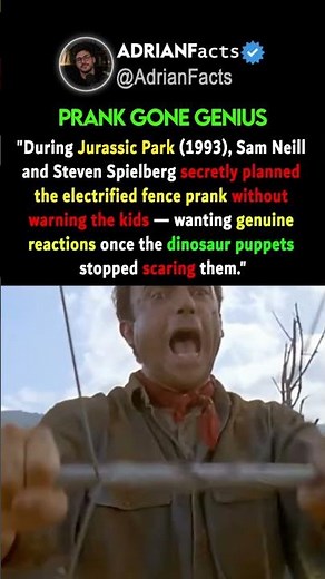 Sam Neill PRANKED the Kids on Jurassic Park #movie