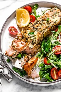 Parmesan-Basil Air Fryer Salmon