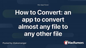How to Convert: an app to convert almost any file to any other file locally