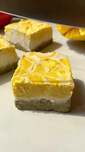 the only thing that s getting ripped tonight are these bars #mango #dessert #simplerecipe #coconut #matcha | Betty Johnson